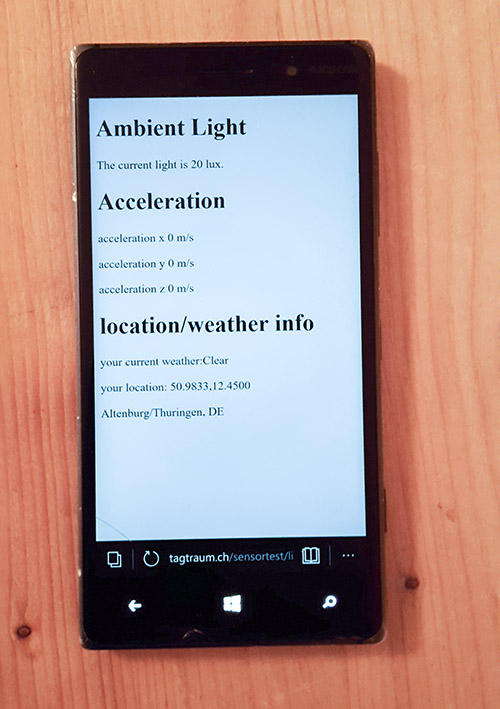 input screenshot